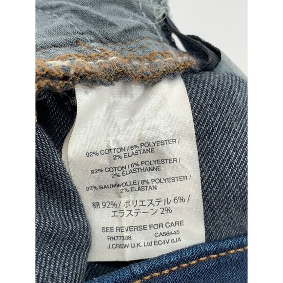 J.CREW Women's Dark Blue Denim Toothpick Skinny Five-Pocket Jeans SZ 29 - Picture 10 of 10